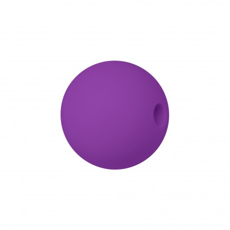 perlina sfera 19mm in silicone alimentare viola