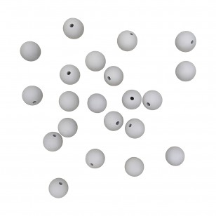 perlina silicone alimentare 19mm dentizione grigio perla