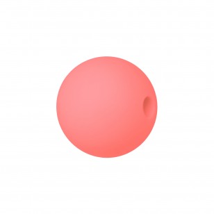 perlina sfera 19mm in silicone alimentare salmone