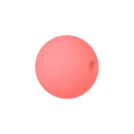 perlina sfera 19mm in silicone alimentare salmone