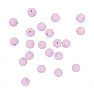 perlina silicone alimentare 19mm dentizione rosa lilla