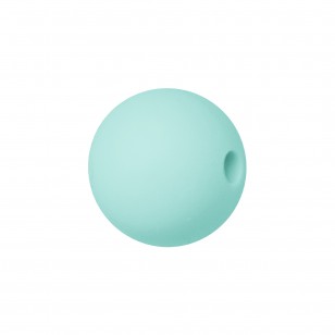perlina sfera 19mm in silicone alimentare verde tiffany