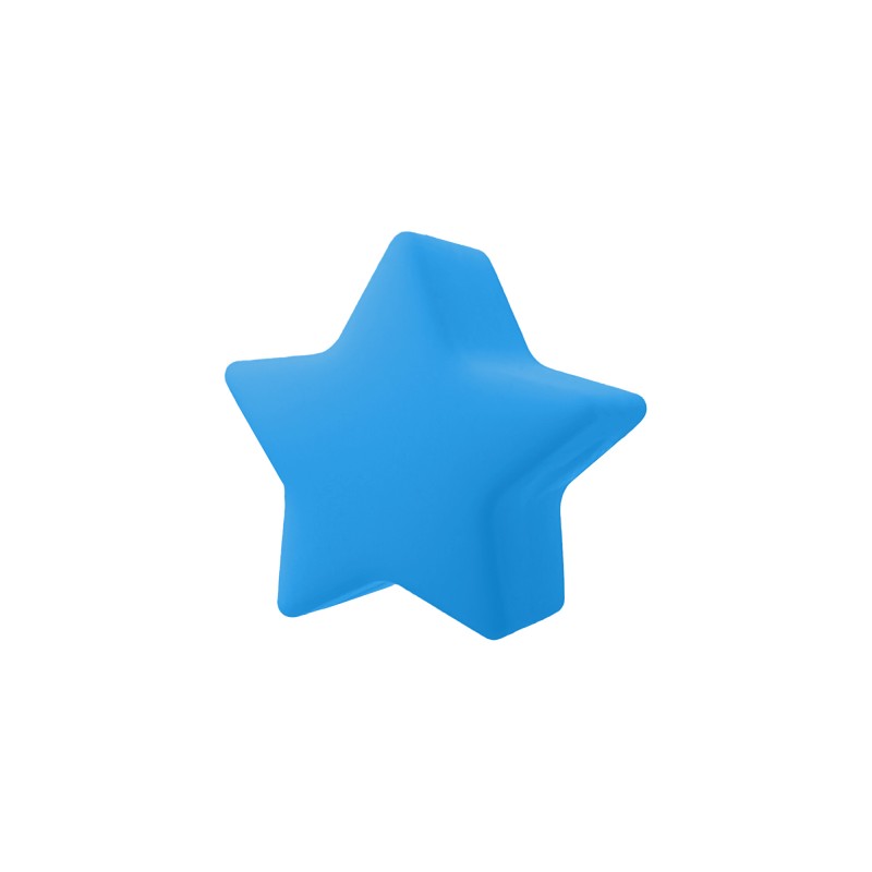 perlina stellina separatore 13x8mm in silicone alimentare bluette