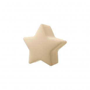 perlina stellina separatore 13x8mm in silicone alimentare beige