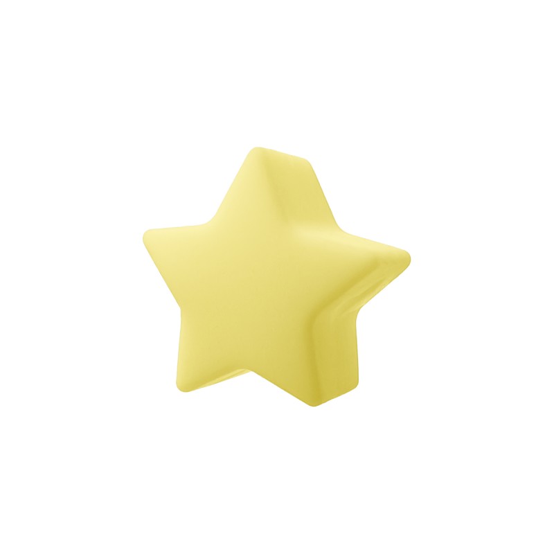 perlina stellina separatore 13x8mm in silicone alimentare pulcino