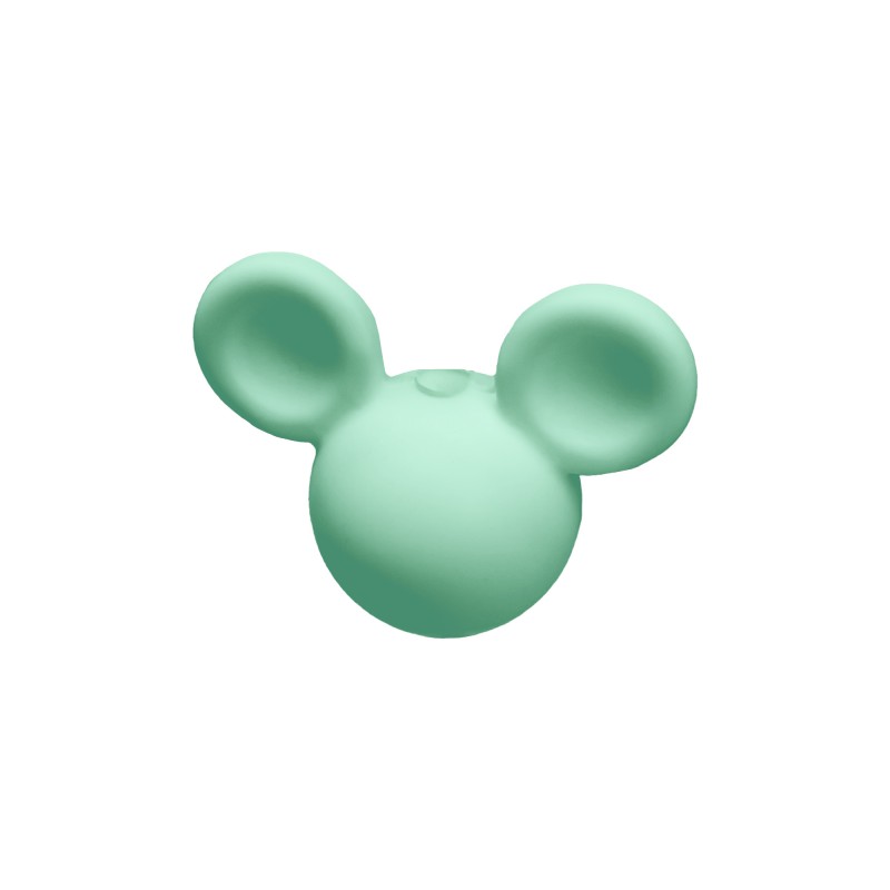 perlina topolino separatore 23x18mm in silicone alimentare tiffany