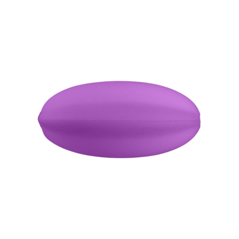 perlina allungata separatore 30x10mm in silicone alimentare Ciclamino