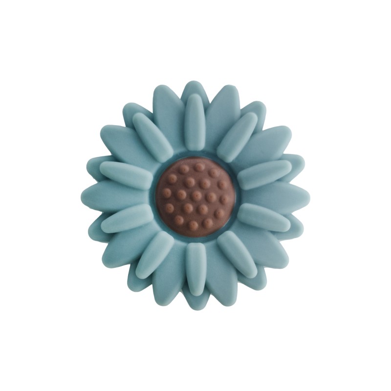perlina separatore fiore girasole 30x9mm in silicone alimentare carta da zucchero