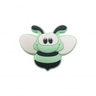 perlina separatore ape 37x30mm in silicone alimentare verdino