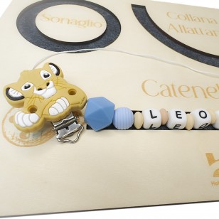 base in legno per creare catenelle, collane e sonagli in silicone per dentizione neonati