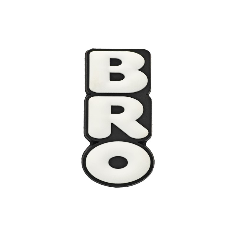 perlina separatore BRO 35x19mm in silicone alimentare per personalizzare penne portachiavi collane braccialetti nero