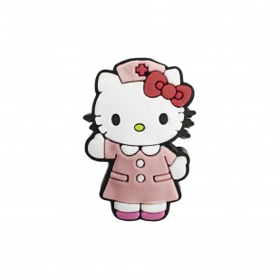 Hello Kitty Infermiera in Silicone 30x21mm - Rosa
