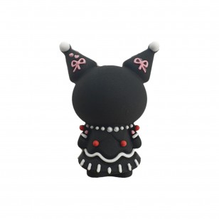 perlina separatore 3d kuromi hello kitty 32x25mm in silicone alimentare per personalizzare penne portachiavi collane