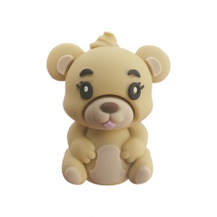 perlina separatore orsetto 3d 28x22mm in silicone alimentare per personalizzare penne portachiavi collane