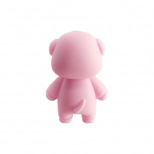 perlina separatore maialino rosa 3d 28x19mm in silicone alimentare per personalizzare penne portachiavi collane