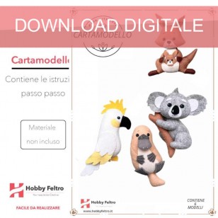 cartamodello animali australiani