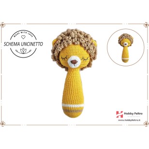schema per uncinetto sonaglio per neonati leone pdf digitale
