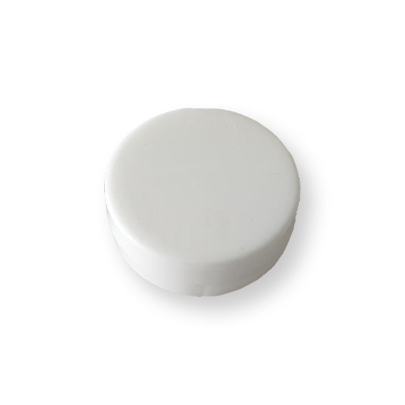 Sonaglio piatto da mettere dentro ai giochi dei bambini in plastica bianco Sonaglio piatto da mettere dentro ai giochi dei bambini in plastica bianco