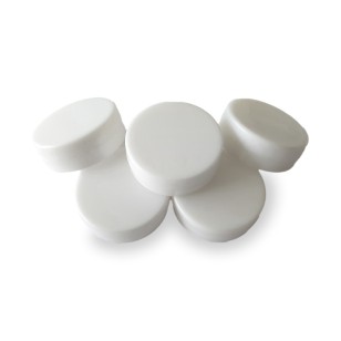 Sonaglio piatto da mettere dentro ai giochi dei bambini in plastica bianco