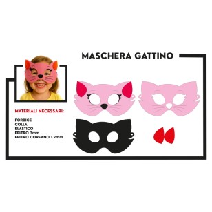 cartamodello per realizzare una maschera di carnevale di feltro con animali pdf gratuito download gatto