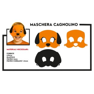 cartamodello per realizzare una maschera di carnevale di feltro con animali pdf gratuito download cane