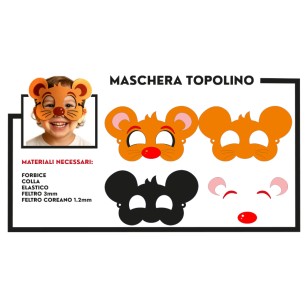 cartamodello per realizzare una maschera di carnevale di feltro con animali pdf gratuito download topo