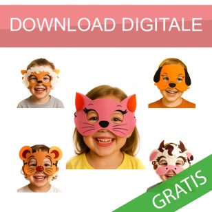 cartamodello per realizzare una maschera di carnevale di feltro con animali pdf gratuito download