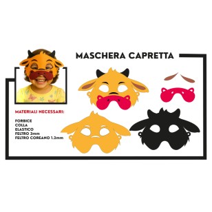 cartamodello per realizzare una maschera di carnevale di feltro con animali pdf gratuito download capra