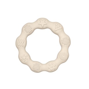 massaggiagengive rotondo 83mm beige per dentizione neonati