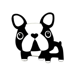 massaggiagengive bulldog 8x75mm nero per dentizione neonati