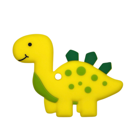 massaggiagengive dinosauro 100x75mm giallo per dentizione neonati