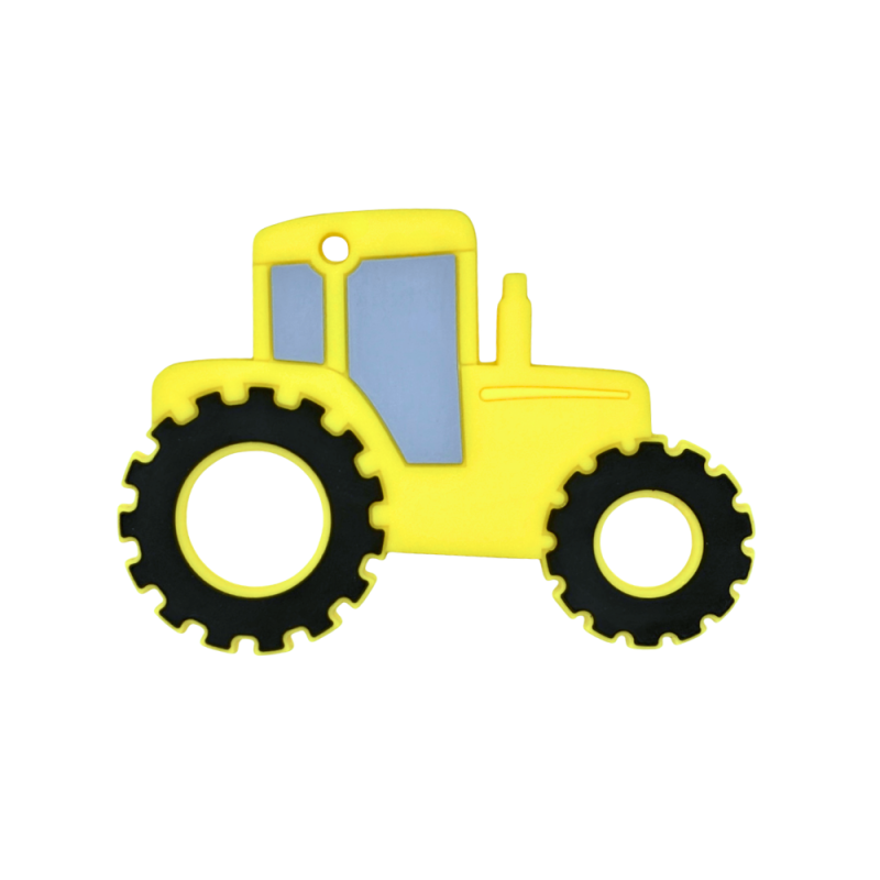 massaggiagengive per dentizione neonati a forma di trattore 100x70mm