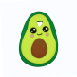 massaggiagengive per dentizione neonati a forma di avocado 95x70mm