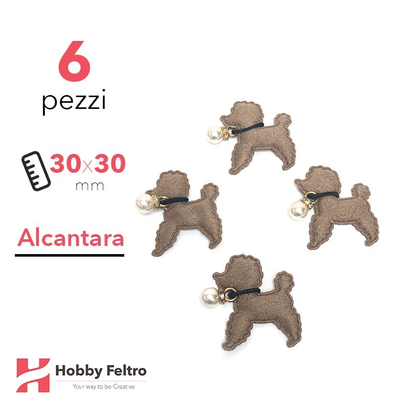 Barboncino Alcantara 6 Pezzi Marrone Tabacco COD.02 Barboncino Alcantara 6 Pezzi Marrone Tabacco COD.02