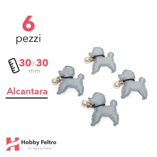 Barboncino Alcantara 6 Pezzi Grigio Marino COD.05