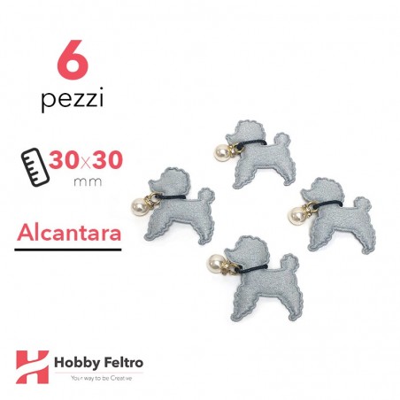 Barboncino Alcantara 6 Pezzi Grigio Marino COD.05