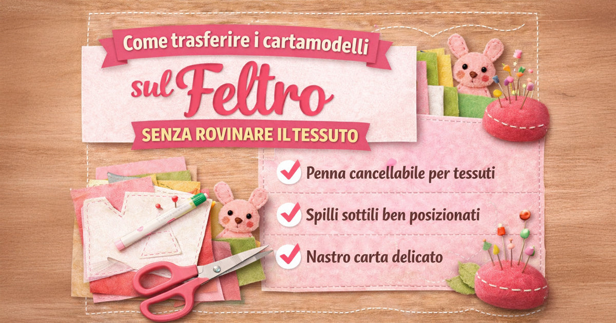 Scopri i 5 strumenti indispensabili per iniziare a cucire il feltro senza spendere una fortuna. Guida pratica per principianti.