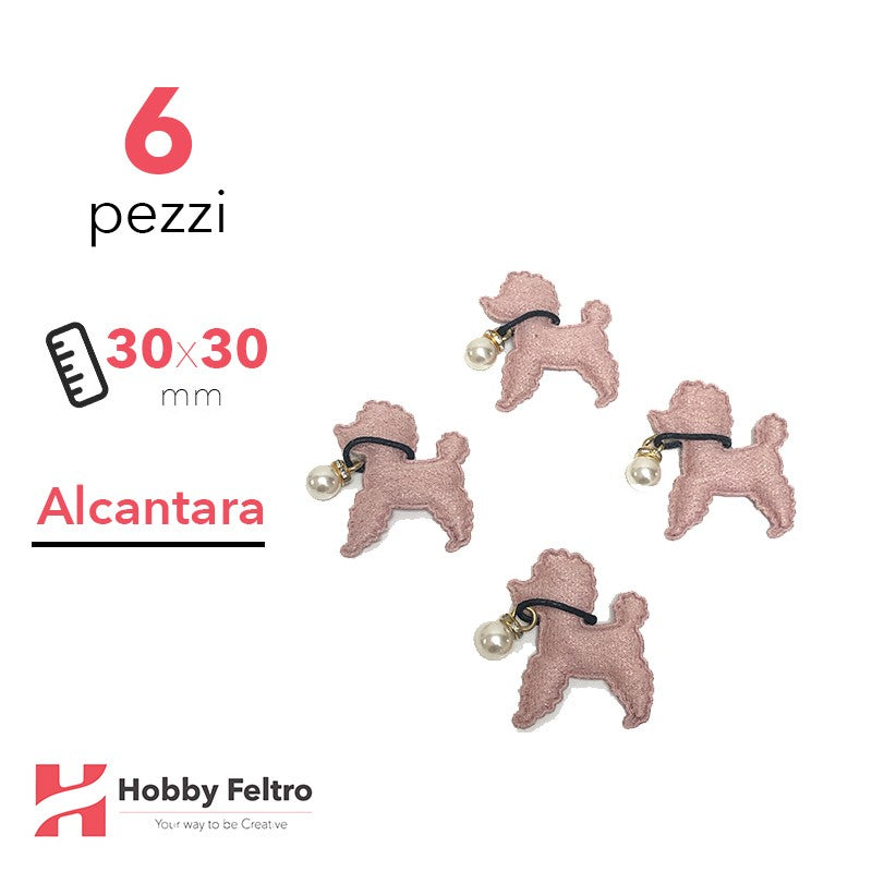 Barboncino Alcantara 6 Pezzi Rosa Cipria COD.09