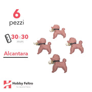 Barboncino Alcantara 6 Pezzi Rosa Veneziano COD.10