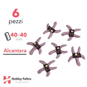 Stelle Marine Alcantara 6 Pezzi Lilla COD.07