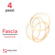 Fascia Elastica per Bambina Confezione 4 Pezzi Pesco COD.07