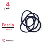 Fascia Elastica per Bambina Confezione 4 Pezzi Blu COD.10