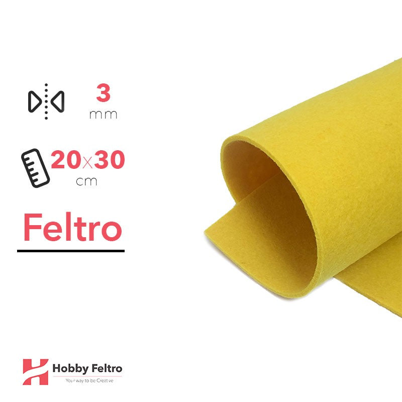 Feltro 20x30cm 3mm Limone COD.16