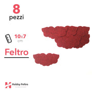Kit Ali in Feltro 8 Pezzi 10x7cm Colore a Scelta