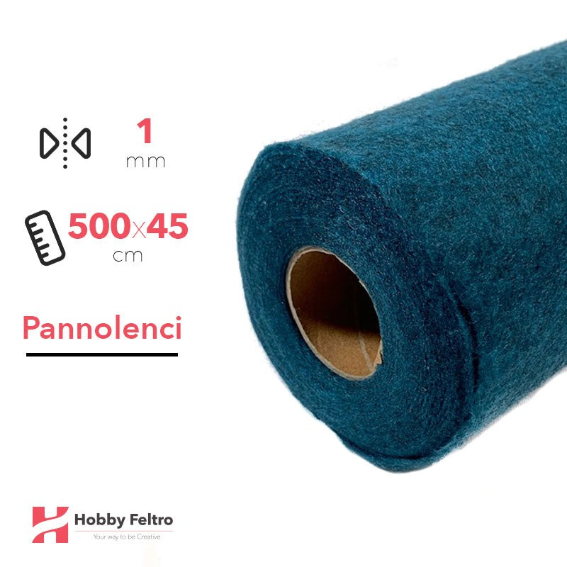 Rotolo Pannolenci  Blue Melange 500x45cm 1mm COD.BLU MELANGE
