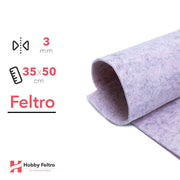 Feltro 35x50cm 3mm Lavanda Rosata COD.80