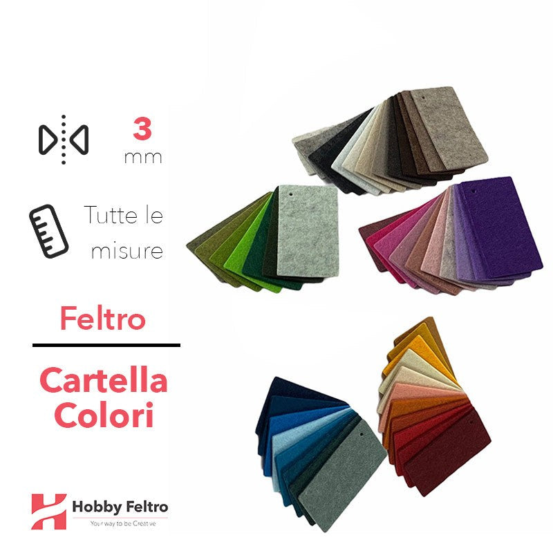 Cartella Colori Feltro 3mm