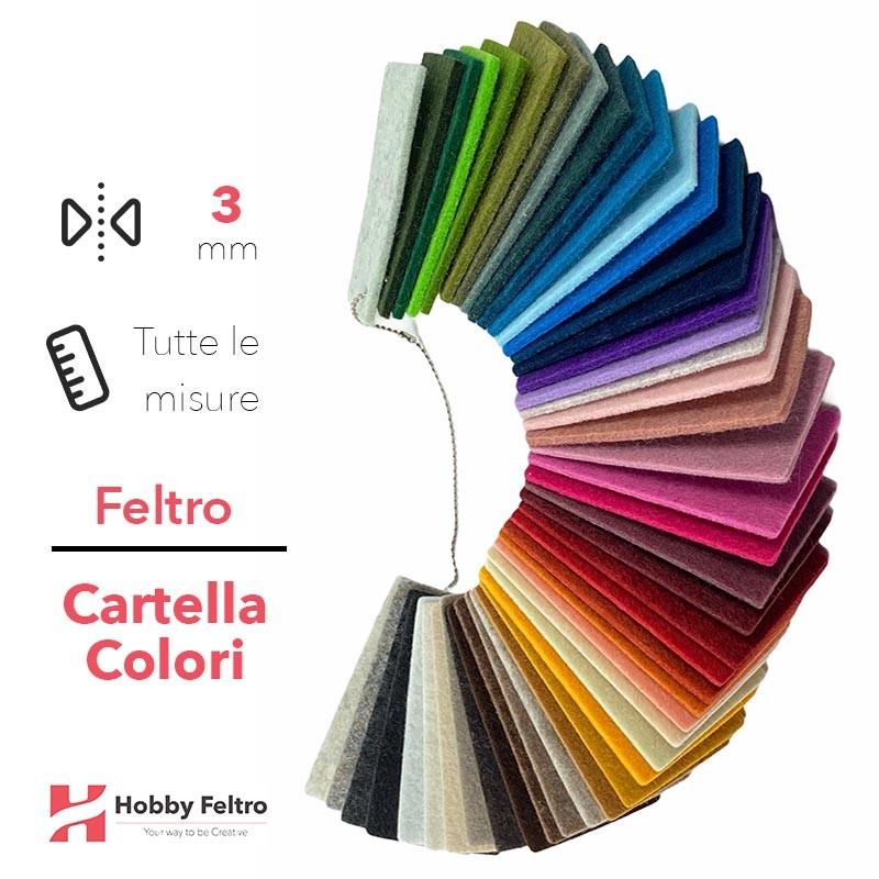 Cartella Colori Feltro 3mm