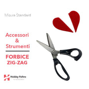 Forbici ZIG ZAG per Feltro e Tessuti