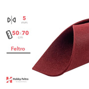 Feltro Bordeaux 5mm 50x70cm COD.52